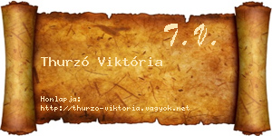 Thurzó Viktória névjegykártya