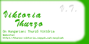 viktoria thurzo business card